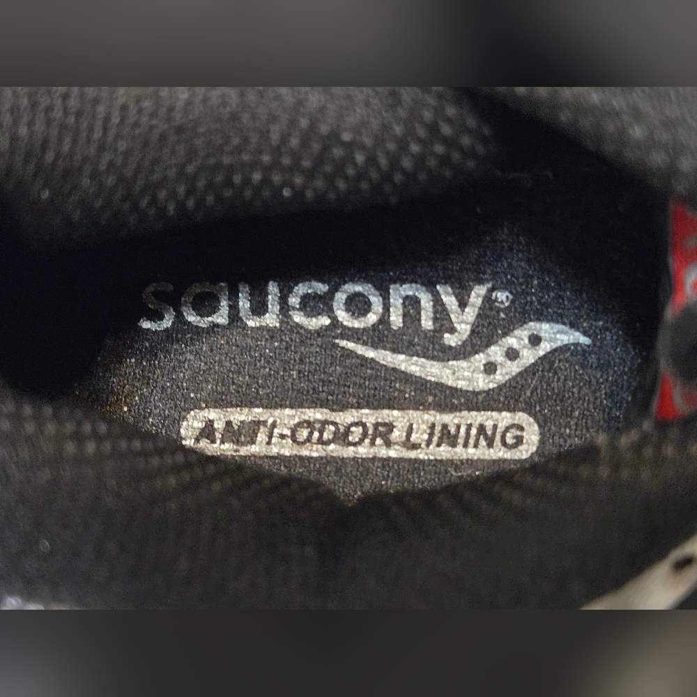 Saucony Grid Cohesion 6 LTT Boys Sz 4.5M Gray/Black/Silver Running/Walking Shoes - Picture 10 of 10